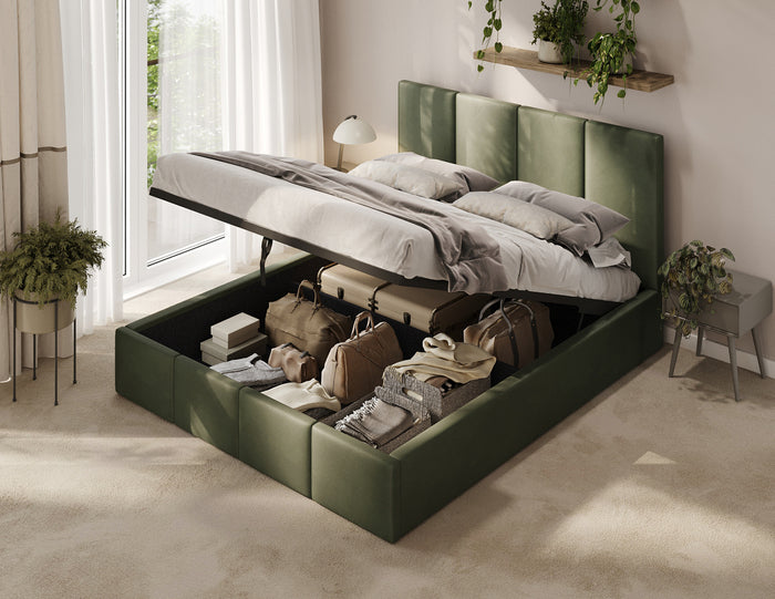 Polsterbett Veluna Lift T27 W3 Khaki