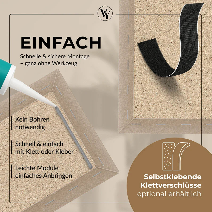 Wandkissen Quadrat | Beige M11 Samt