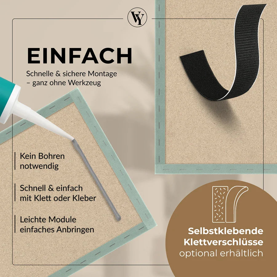 Wandkissen Quadrat | Mintgrün T08 Velours