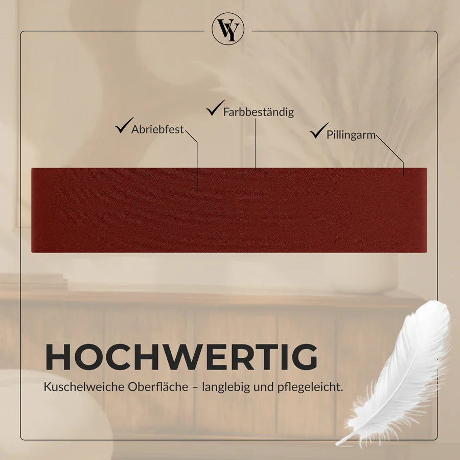 Wandkissen Rechteck | Bordeaux T03 Velours