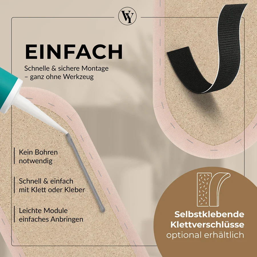Wandkissen Rundbogen | Hellrosa M06 Samt